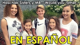 Haschak Sisters amp MattyB  Would You Rather Subtitulado En Español [upl. by Tterag]