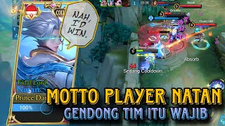 PAKE NATAN WAJIB GENDONG TIM  GAMEPLAY NATAN GOD  Mobile Legend BangBang [upl. by Ettelorahc]