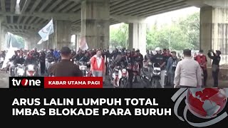 Kawal UMK 2024 di Jabar Buruh Unjuk Rasa di Depan Gedung Sate  Kabar Utama Pagi tvOne [upl. by Witcher]