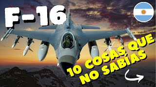 10 cosas que no sabías del F16 El caza que llega a Argentina military [upl. by Nessi]