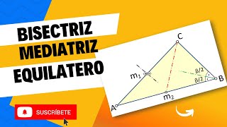 BISECTRIZ MEDIATRZ EQUILATERO [upl. by Tennek]