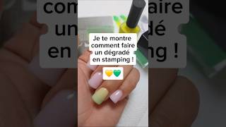 Comment faire un dégradé en stamping  💛💚 [upl. by Aseel471]