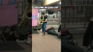 LEO P Signature Saxy Moves 4 Lucky Chops Throwback Funky Town subway busking saxophone shorts [upl. by Edita]