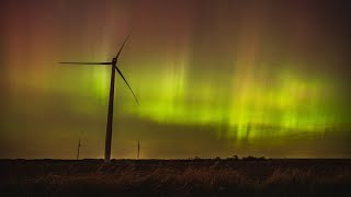 Aurora Borealis Timelapse Over Zearing Iowa April 23 2023 [upl. by Eizus414]