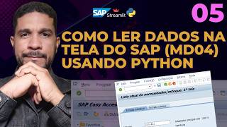 Como coletar dados na tela do Sap MD04 com Python e Streamlit [upl. by Leizar]