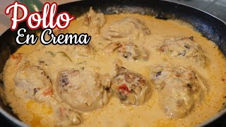 Pollo En Crema Mi Receta Favorita Fácil y Rico [upl. by Zara]