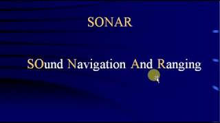 SONAR SOund Navigation And Ranging What is SONAR its working principle and applications [upl. by Columbus]