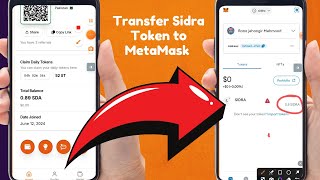 Transfer Sidra Token to MetaMask Wallet  Easy StepbyStep Guide [upl. by Negah]