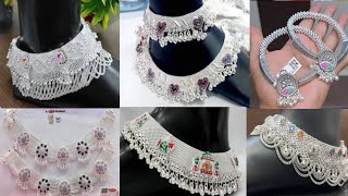 payal silver design  चांदी की पायल डिजाइनbridal silver payal designlatest silver anklets design [upl. by Janella739]