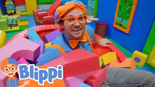 Blippis Indoor Playground Learning  Educational Videos For Kids [upl. by Wichern]