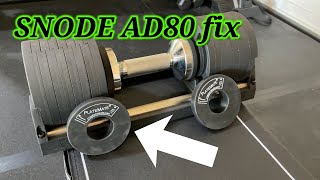 Snode AD80 weight increment fixed Platemate Magnetic Donut weights  Best adjustable dumbbells [upl. by Naujet]