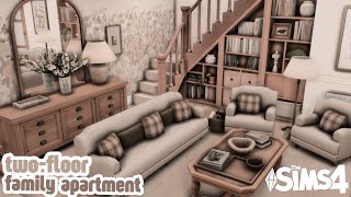 twofloor family apartment  The Sims 4 apartment renovation  701 ZenView  speed build [upl. by Ardnalak188]