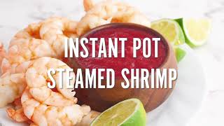 Instant Pot Steamed Shrimp [upl. by Balthazar]