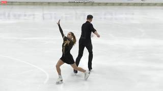 Anastasia Mishina and Aleksandr Galliamov Bavarian Open 2020 SP [upl. by Ardnazxela]