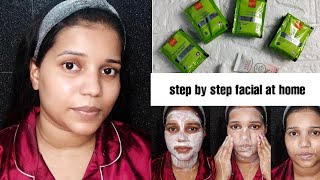 VLCC Insta Glow Facial Kit Step By Step Review amp Demo  sharun shaikh [upl. by Emyaj620]