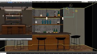 quotMastering 3D Bar Interior Lighting in Interior Designquot  Part 11 [upl. by Marcy402]