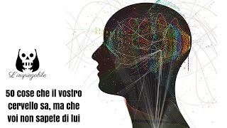 50 COSE che IL VOSTRO CERVELLO sa MA che VOI NON SAPETE DI lui [upl. by Erot]