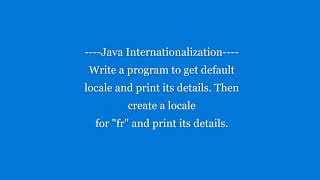 Default locale  locale for quotfrquot  Java Internationalization [upl. by Rexferd597]