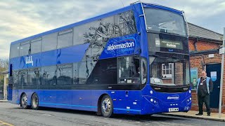 Aldermaston Coachlines Volvo B8LMCV eVoSeti BV73 MHM on Rail Replacement to Eastleigh [upl. by Annawat]