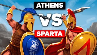 ATHENS vs SPARTA  The Peloponnesian War Explained [upl. by Rem]