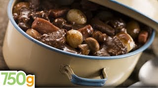 Recette du Boeuf Bourguignon  750g [upl. by Atinoj]