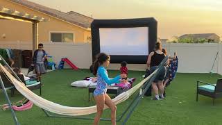 Outdoor Inflatable Projector Screen [upl. by Olimpia440]