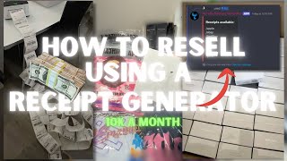 How To Resell in 2025 Using A RECEIPT GENERATOR [upl. by Dalohcin]