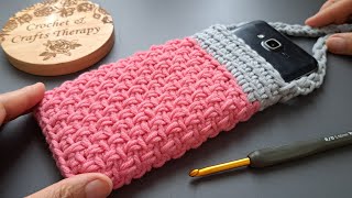 Easy amp Beautiful Crochet Phone Bag 💖 Crochet Gift Ideas 💖 [upl. by Sarina]