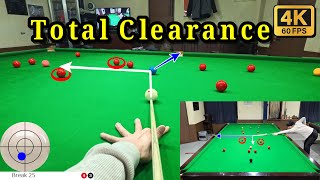 Snooker POV Open Table Total Clearance No 4 [upl. by Lillis]