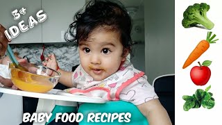 Baby Food Recipes with Carrots  Broccoli Carrot Puree  3 Way of 6 Months Baby Puree [upl. by Anilam752]