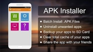 شرح كامل لتطبيق APK Installer لتثبيت التطبيقات دفعة واحدة  APK Installer for Android [upl. by Nosyerg]