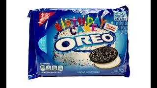 Birthday Cake Oreos Unwrapping [upl. by Barkley]