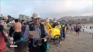 Desde la PLAYA AGUA DULCE en el distrito de CHORRILLOS  Lima  Perú [upl. by Ahtikal]