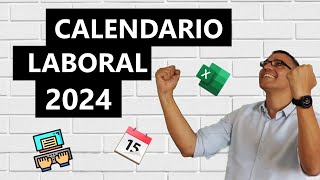 Calendario laboral 2024 en Excel [upl. by Nairad]