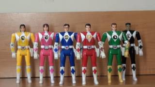 Power Rangers MMPR  Auto Morphin Figures [upl. by Arik]