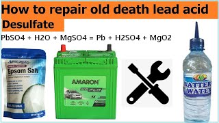 How to recover repair old death lead acid battery  Resuscitating a Deeply Discharged AGM Battery [upl. by Aenet983]