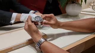 Collecting My Omega Speedmaster Professional 3861 Moonwatch l Marina Bay Sands 4K [upl. by Namlak]