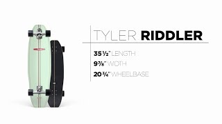 Carver Skateboards Ride Review  355quot Tyler Riddler [upl. by Xonk]