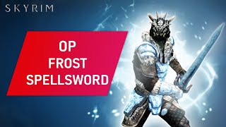 Skyrim How To Make An OVERPOWERED FROST SPELLSWORD Build On Legendary Difficulty [upl. by Ellemaj]