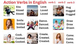 Action Verbs in English  Everyday Use English Words  English Lessons Online [upl. by Ynahteb]