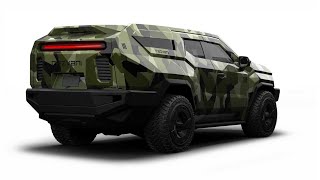 2023 Rezvani Vengeance Configurator  Military Package includes bulletproof glass vehicle body [upl. by Lyrehs]