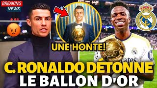 💥 BOMBE CRISTIANO RONALDO DÉTONNE LE BALLON DOR UNE HONTE NOUVELLES DU REAL MADRID [upl. by Annayhs753]