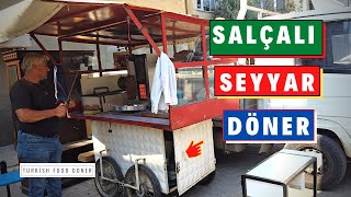 Seyyar Salçalı Et Döner  Turkish Street Food  İzmir Sokak Lezzetleri  Sokak Yemekleri [upl. by Seena196]