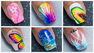 New Nail Art Designs 2024  Best Summer Nail Art Compilation [upl. by Atinuhs]