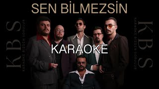 Dedublüman  Sen Bilmezsin  Kaliteli Akustik Karaoke [upl. by Vallonia790]