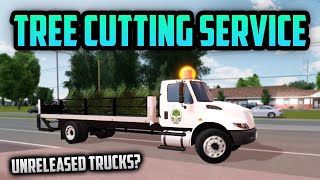 TREE CUTTING SERVICE IN GREENVILLE  Roblox Greenville [upl. by Melita]