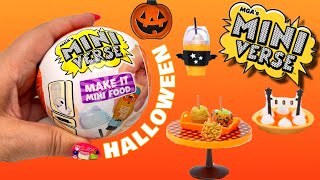 UNBOXING MINI VERSE MAKE IT MINI FOOD HALLOWEEN [upl. by Kcira]