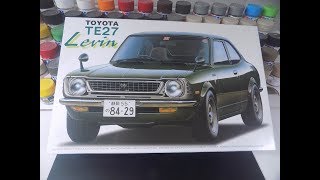 Unboxing Toyota Levin TE27 124 Fujimi [upl. by Kacey770]