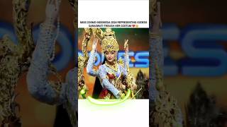 MISS INDONESIA 2024🔥🔥 REPRESENTING GODESS SARASWATI TROUGH HER COSTUMshortfeed international [upl. by Narat]