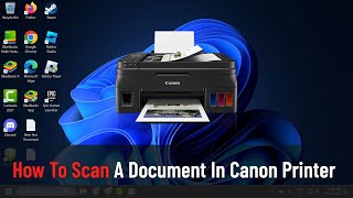 How To Scan A Document In Canon Printer Guide [upl. by Nesline]